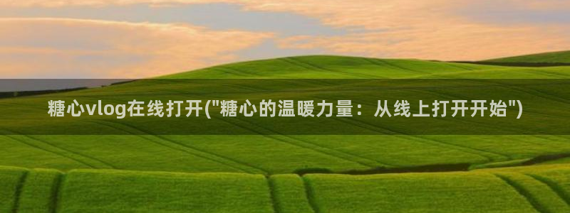 糖心vlog安安老：糖心vlog在线打开(\