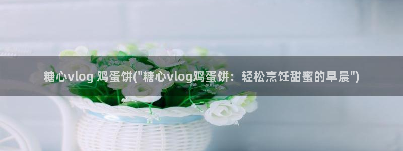 糖心vlog激活码购买：糖心vlog 鸡蛋饼(\
