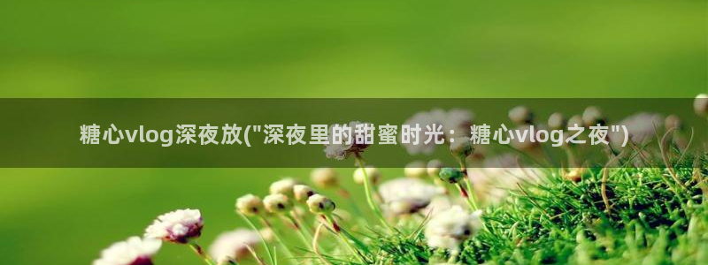 糖心vlog游戏特色:糖心vlog深夜放(\